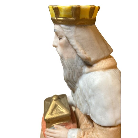 Homco 5603 CERAMIC CHRISTMAS NATIVITY Kneeling WISEMAN REPLACEMENT - Picture 11 of 12